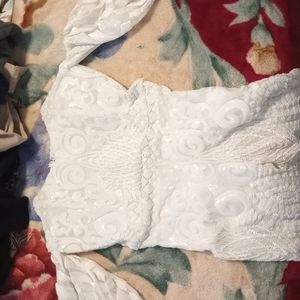 Beautiful Embroidered white jumpsuit